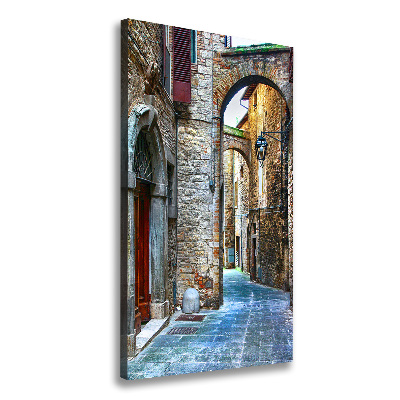 Large canvas wall art Italian streets