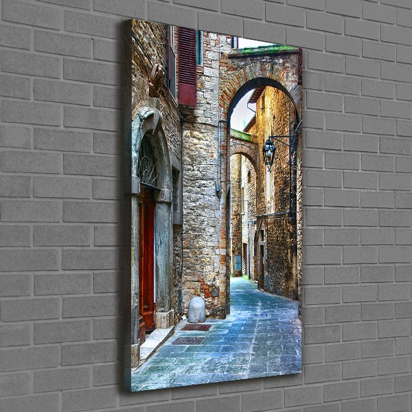 Large canvas wall art Italian streets