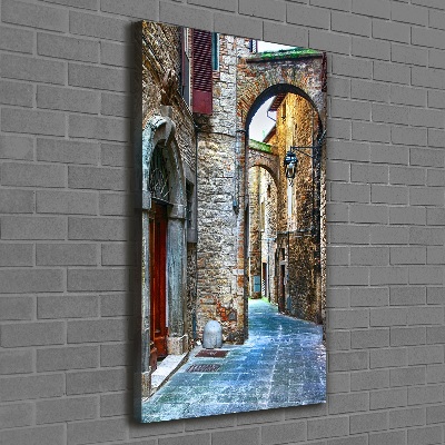 Large canvas wall art Italian streets