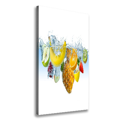 Canvas wall art Fruit underwater