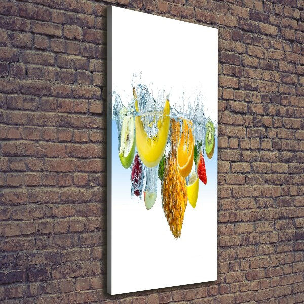 Canvas wall art Fruit underwater