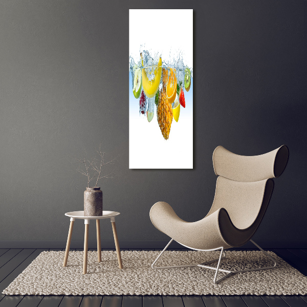 Canvas wall art Fruit underwater