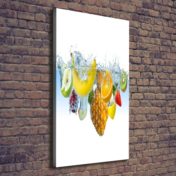 Canvas wall art Fruit underwater