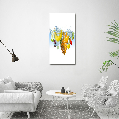 Canvas wall art Fruit underwater