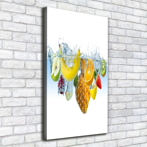 Canvas wall art Fruit underwater