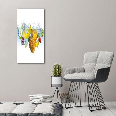 Canvas wall art Fruit underwater