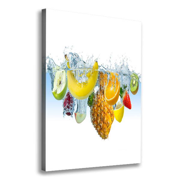 Canvas wall art Fruit underwater