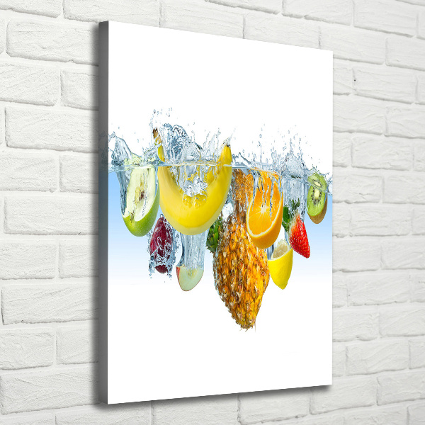 Canvas wall art Fruit underwater