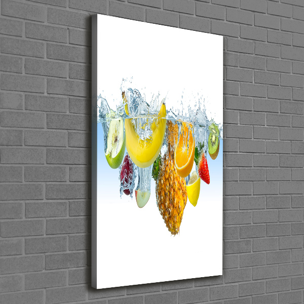 Canvas wall art Fruit underwater