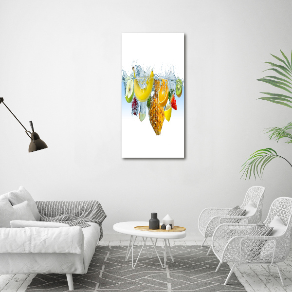 Canvas wall art Fruit underwater