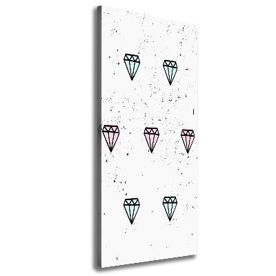 Canvas wall art Diamonds