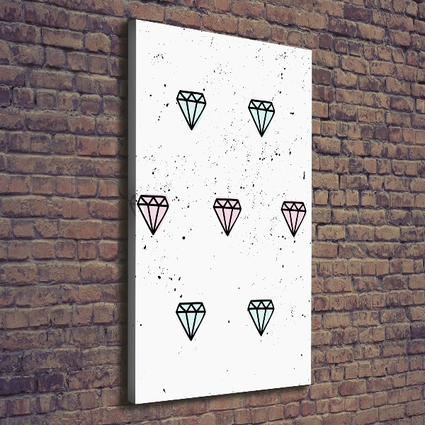 Canvas wall art Diamonds