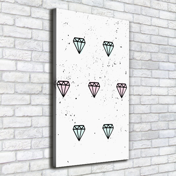 Canvas wall art Diamonds