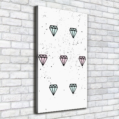 Canvas wall art Diamonds