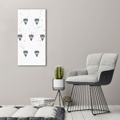 Canvas wall art Diamonds