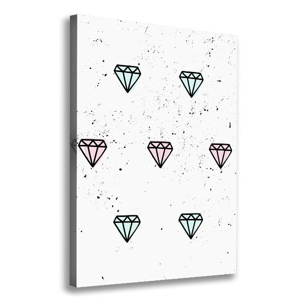 Canvas wall art Diamonds