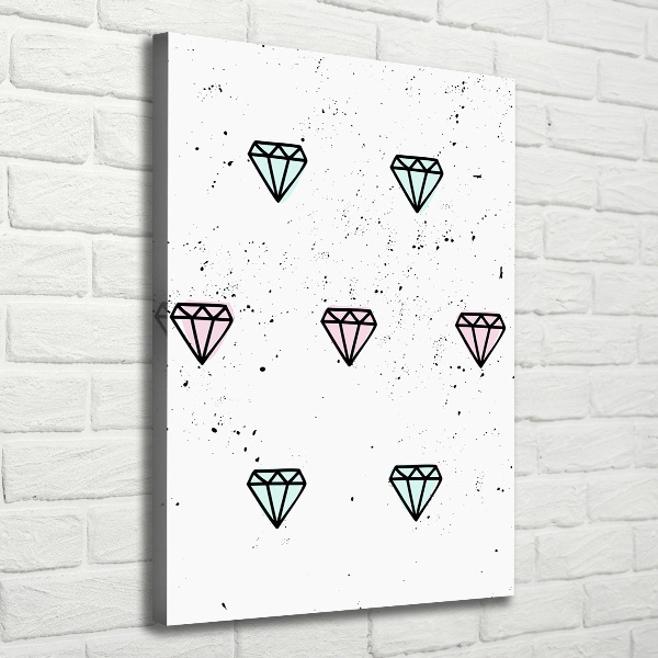 Canvas wall art Diamonds