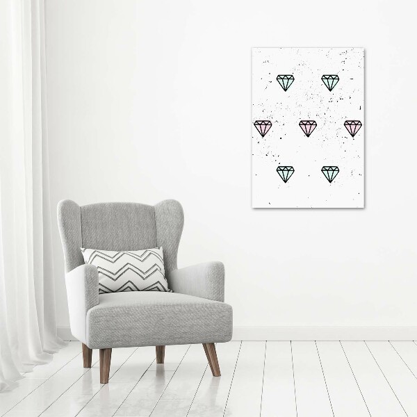 Canvas wall art Diamonds