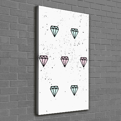 Canvas wall art Diamonds