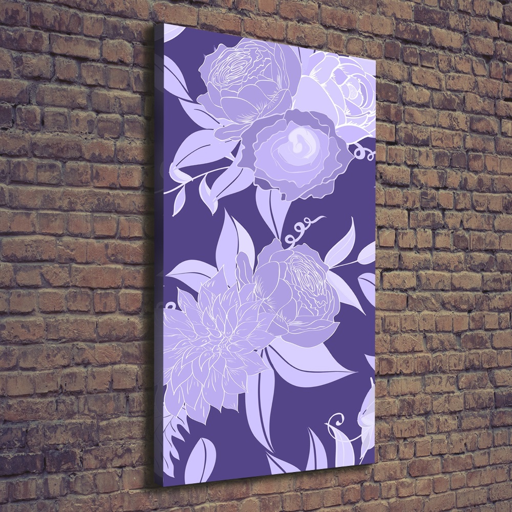 Canvas wall art Floral pattern