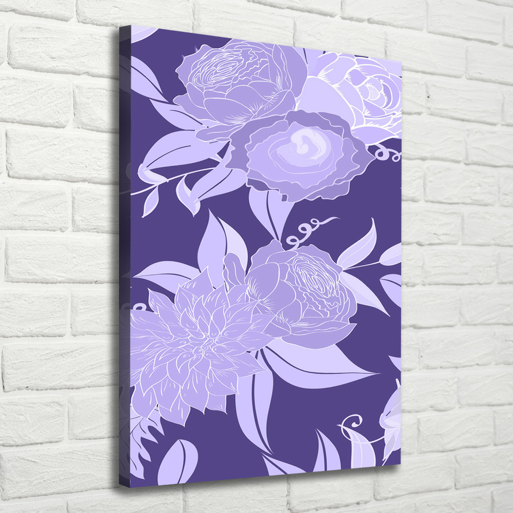 Canvas wall art Floral pattern