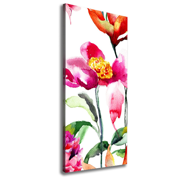 Canvas wall art Field flowers