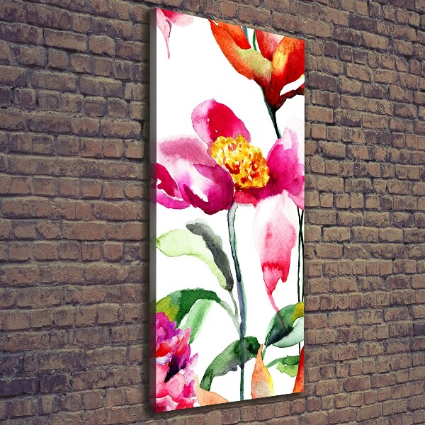 Canvas wall art Field flowers