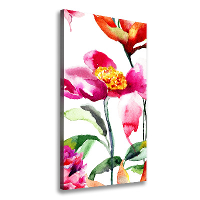 Canvas wall art Field flowers