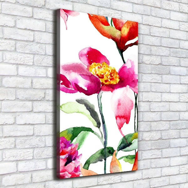 Canvas wall art Field flowers