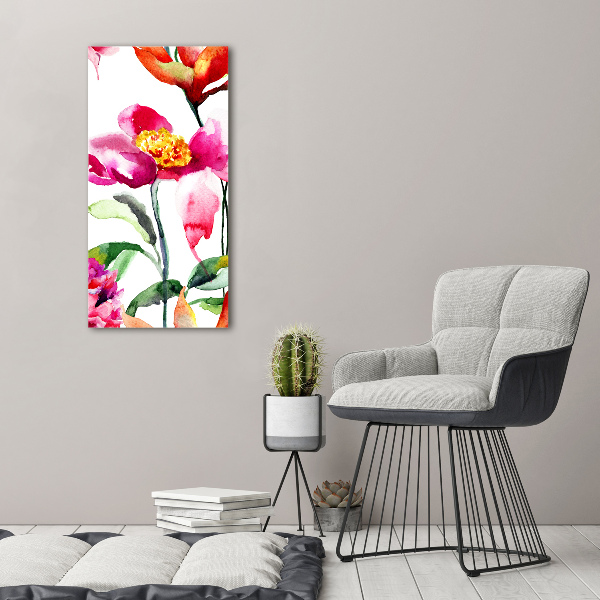 Canvas wall art Field flowers