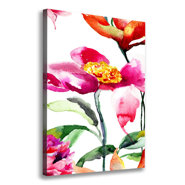 Canvas wall art Field flowers