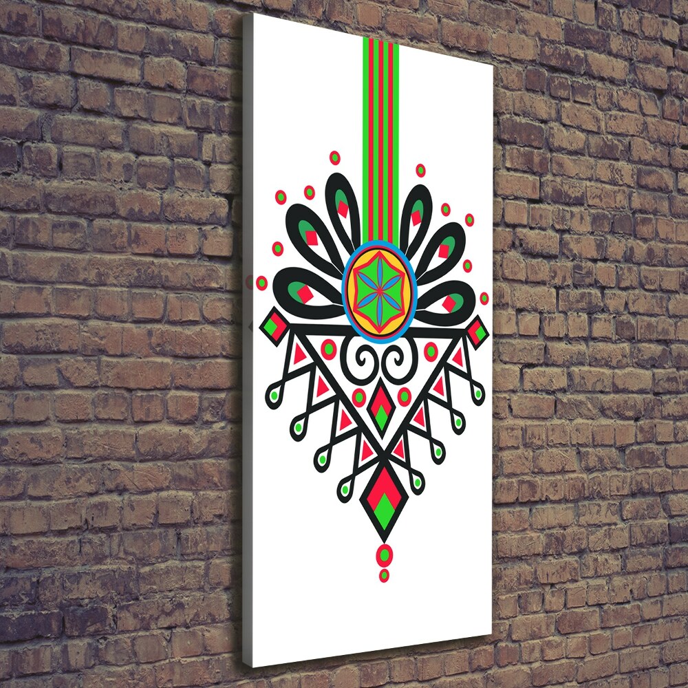 Canvas wall art Polish folk pattern