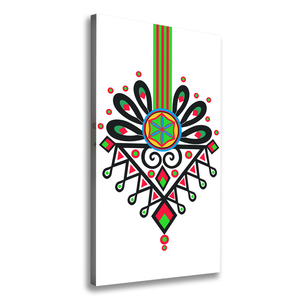 Canvas wall art Polish folk pattern