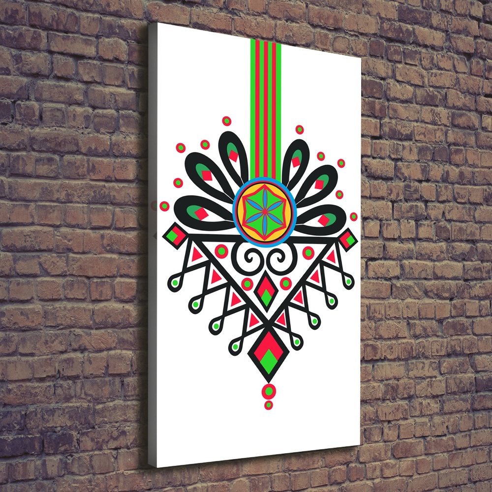 Canvas wall art Polish folk pattern