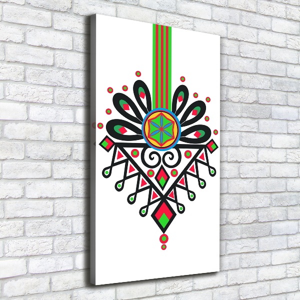 Canvas wall art Polish folk pattern