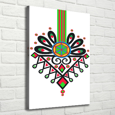 Canvas wall art Polish folk pattern