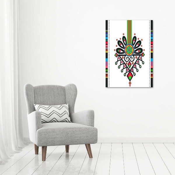 Canvas wall art Polish folk pattern