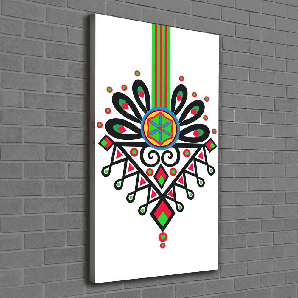 Canvas wall art Polish folk pattern