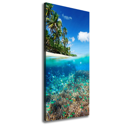 Canvas wall art Coral reef