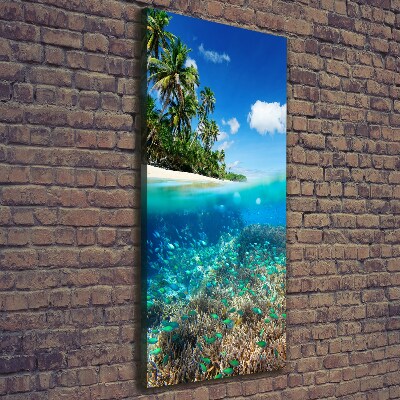 Canvas wall art Coral reef