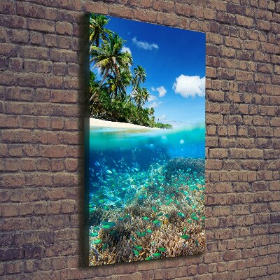 Canvas wall art Coral reef