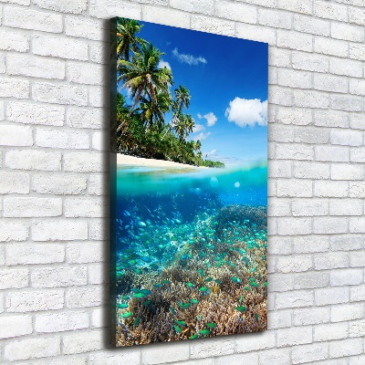 Canvas wall art Coral reef