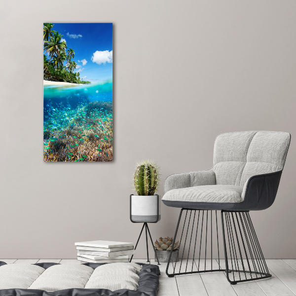 Canvas wall art Coral reef