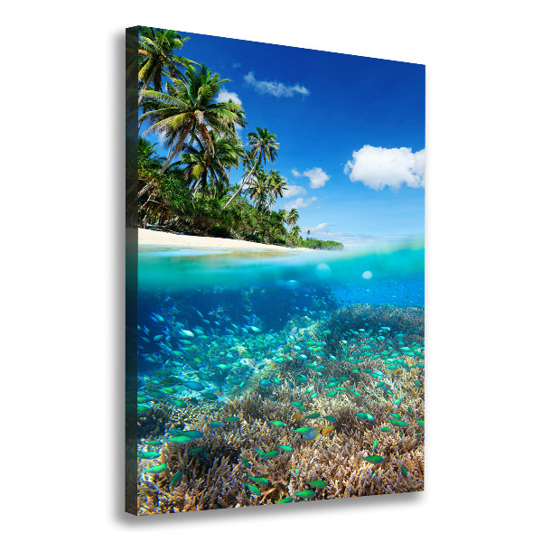 Canvas wall art Coral reef