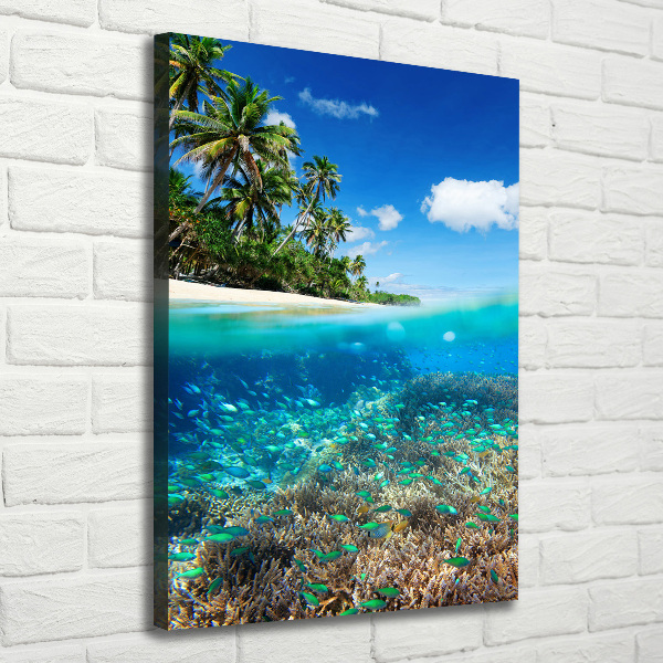 Canvas wall art Coral reef