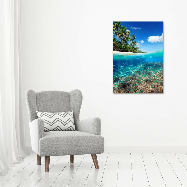 Canvas wall art Coral reef