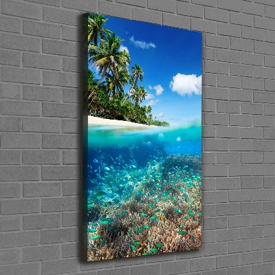 Canvas wall art Coral reef