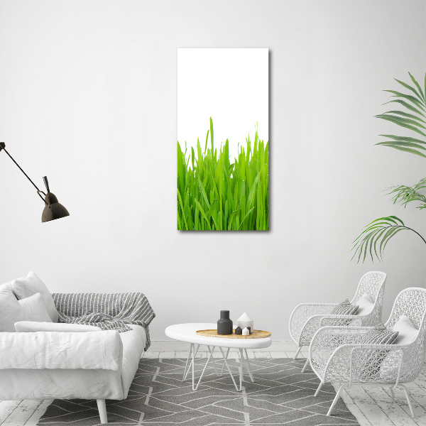 Large canvas wall art green grass