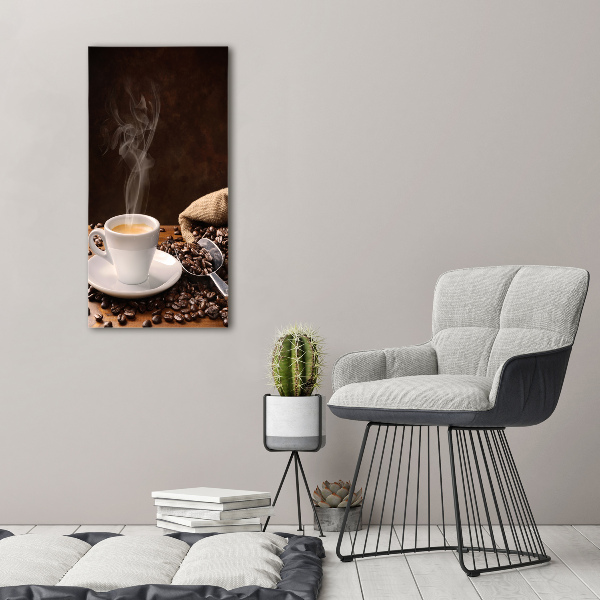 Large canvas wall art Cup of coffee