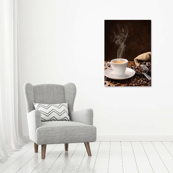 Large canvas wall art Cup of coffee